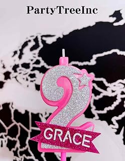 Customized Birthday Number Candle,Name Customization Birthday Candle,Personalization Birthday Candle,Customized Gifts (Pink Name #8)