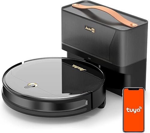 Asuka Aspiradora y fregona robótica 3 en 1, base autovaciante sin bolsa, succión fuerte, navegación giroscópica