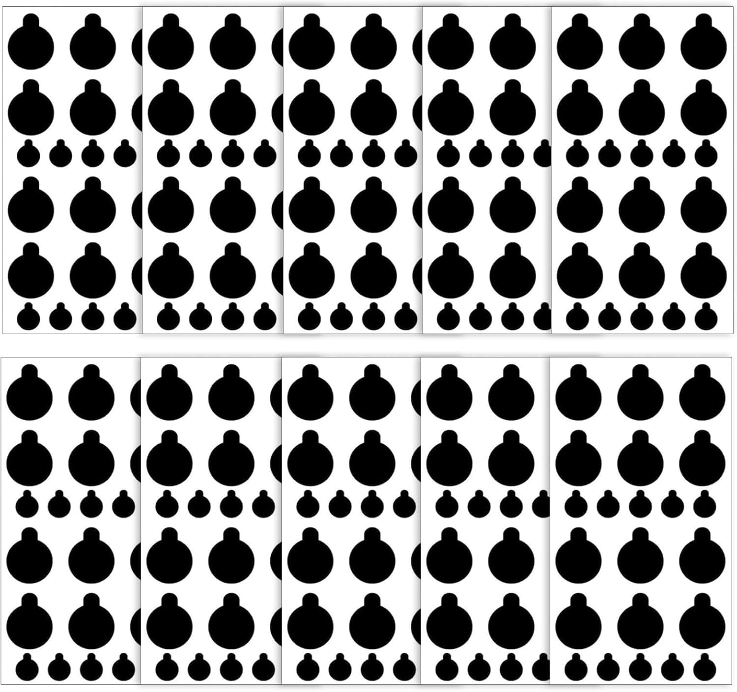 Rayakt 10 Sheets Webcam Blackout Stickers, Blocking Stickers for Cameras and Electronics, Self-Adhesive Dimming Stickers for Phones and Routers Computers, Tablets, Routers, Webcam Privacy Covers
