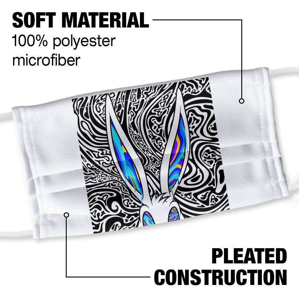 Popfunk Looney Tunes Wild Bugs 1-Ply Reusable Face Mask Covering with Adjustable Nose Wire, Unisex