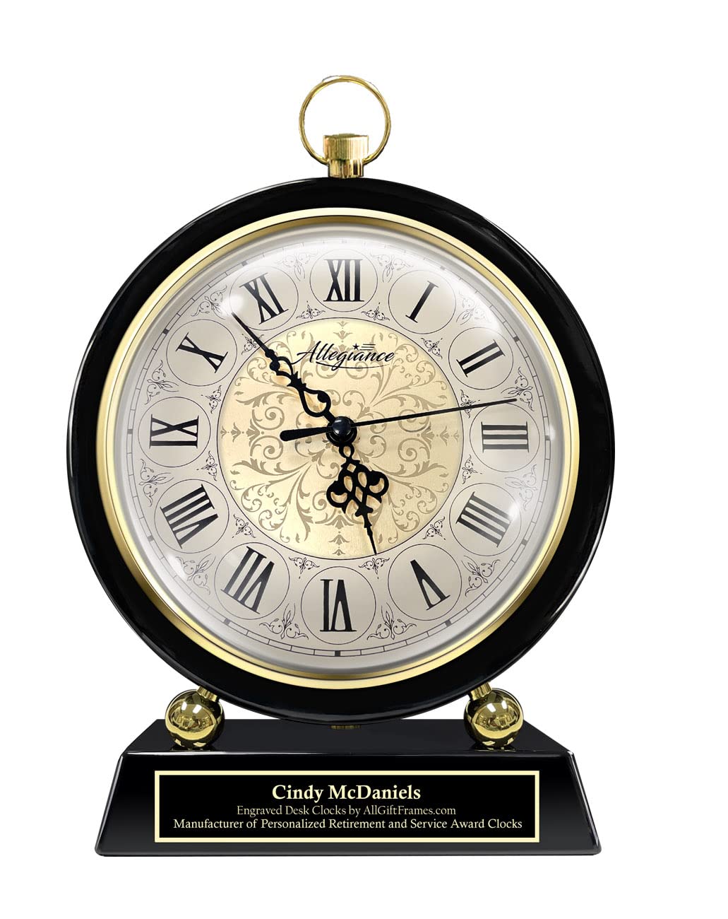 Personalized sculpture service award wood structure congratulation retirement florentine wedding gift sculpture engraved black gold pedestal plaque decor boss coworker birthday graduation