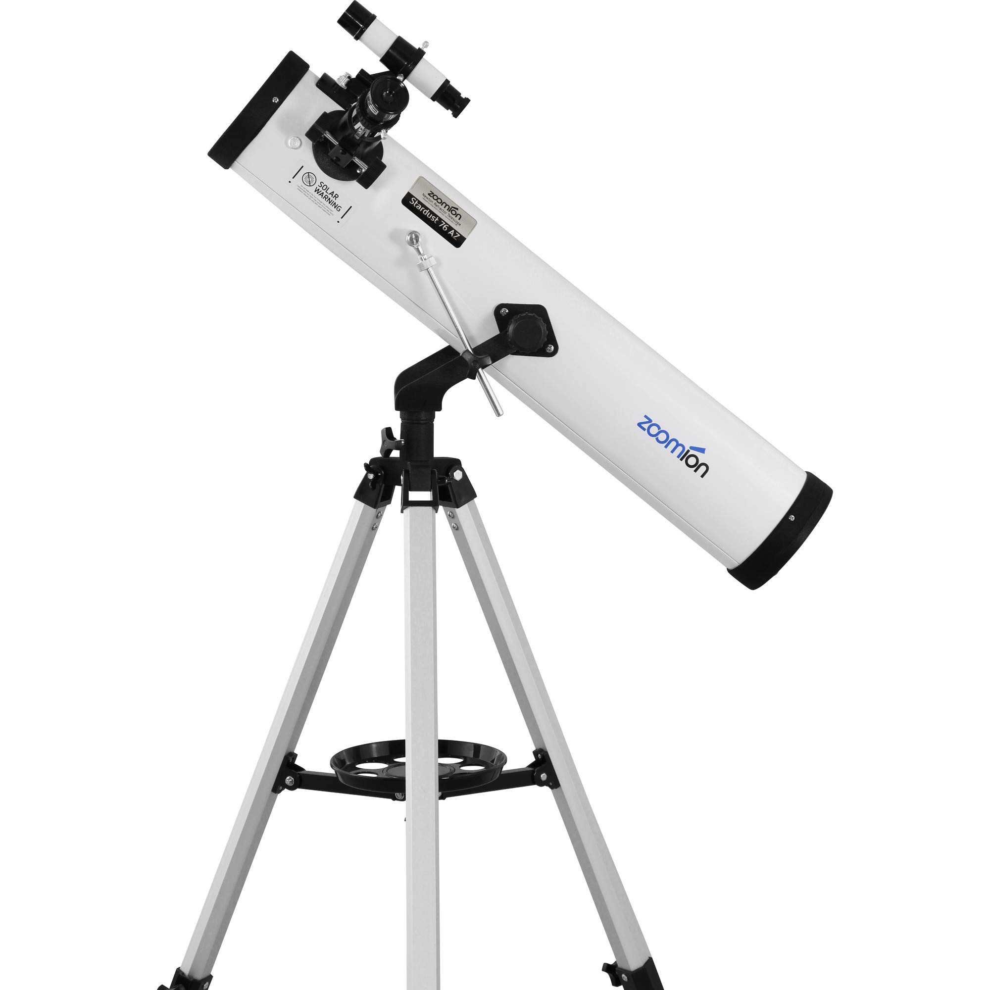 Stardust 76/700 AZ Spiegelteleskop | astronomisches Teleskop-Set | inklusive Stativ, Montierung und Okularen | für den Einstieg in die Astronomie