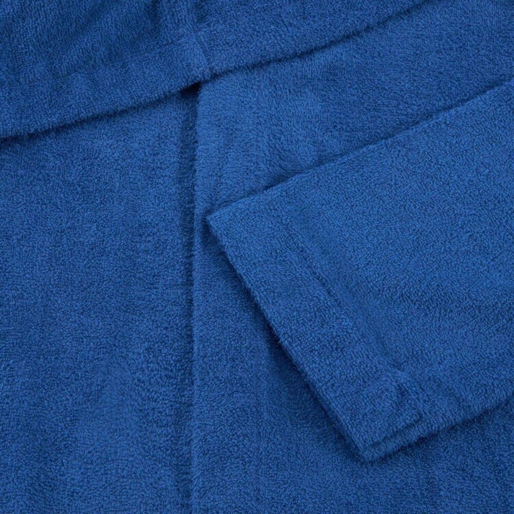 Accappatoio Uomo Donna in microspugna 100% cotone 260 grammi con cappuccio e tasche Journey (IT, Testo, XL, Regular, Regular, 1-Oceano)