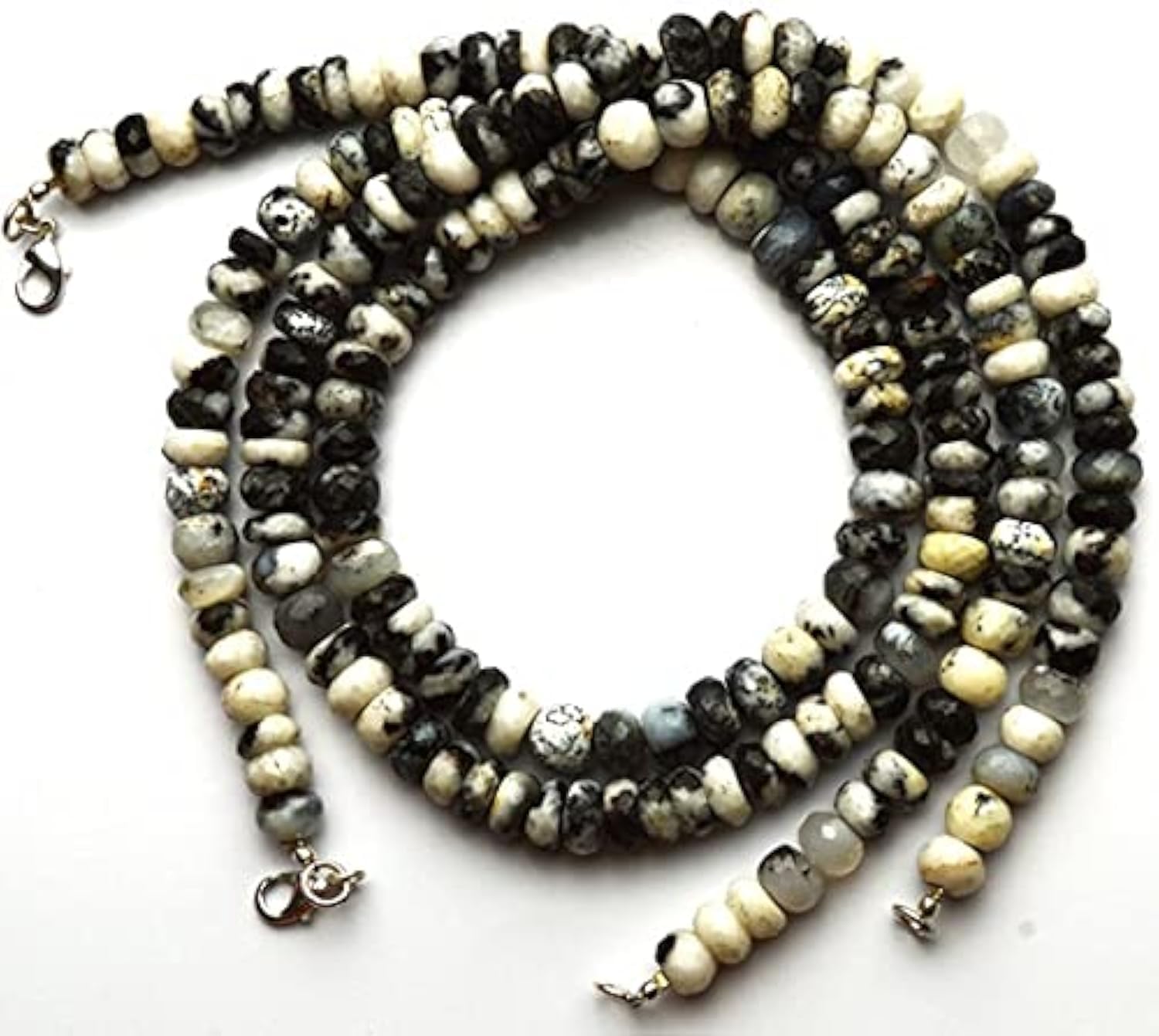 Agate dendritique perles rondelles 8-9mm pour créer vos bijoux d'inspiration bohème