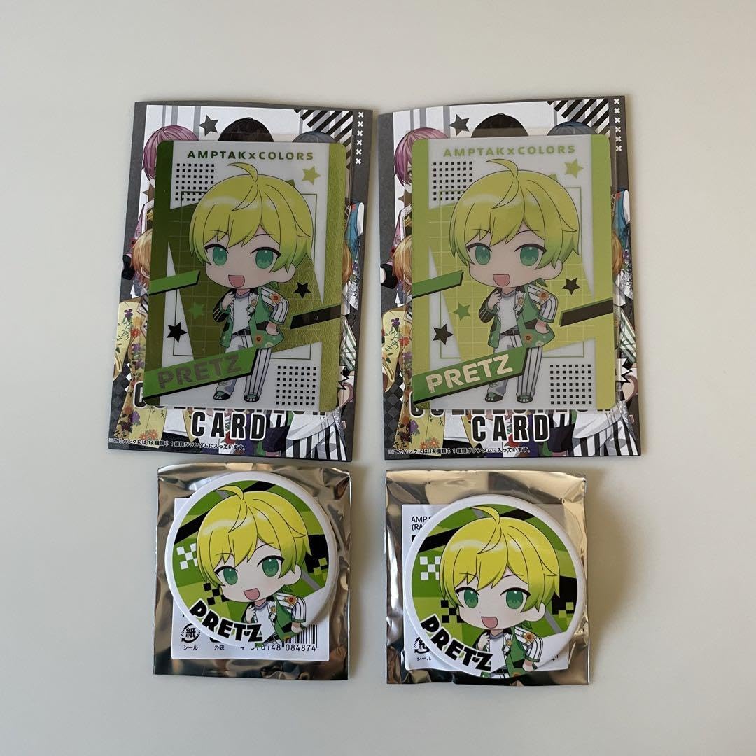 Amazon.co.jp: AMPTAK COLORS カード 缶バッジ ぷりっつ 4点セット 