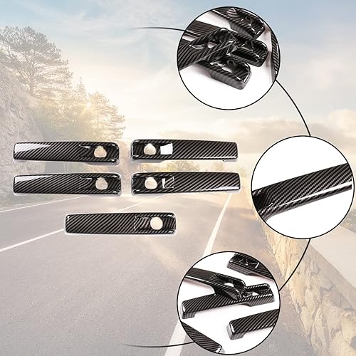 Miniatura 6 de YUECHI Car Styling ABS Auto Exterior Puerta Manija Cubierta Trim Accesorios para Mercedes Benz Clase G W463 W464 G65 G55 G63 G500 G550 G350 (fibra