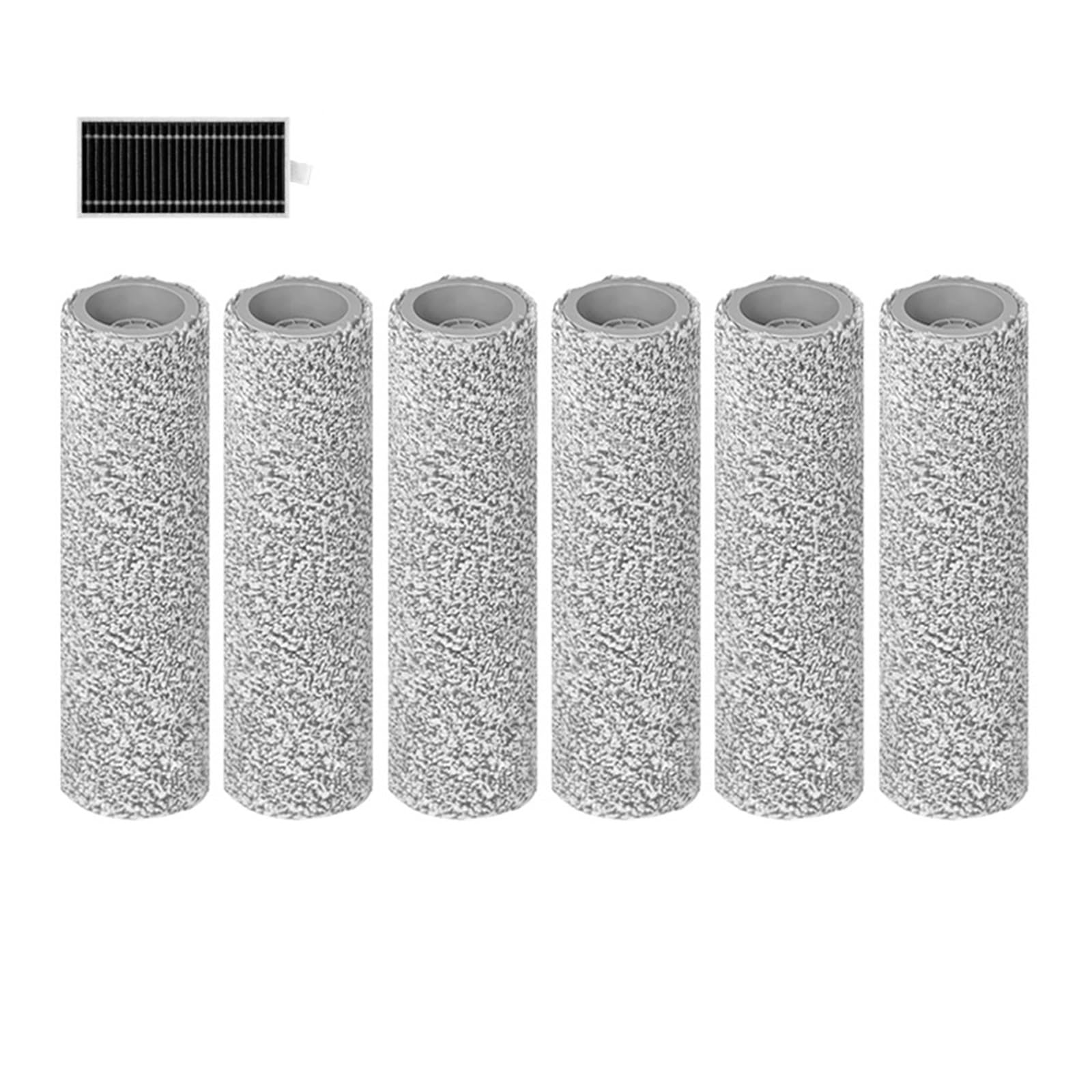 Paño De Mopa for Robot Aspirador, Compatible con ECOVACS,X8 Pro Omni X8 Omni, Cepillo Lateral De Rodillo, Piezas De Repuesto Reutilizables Y Lavables(Set 4)