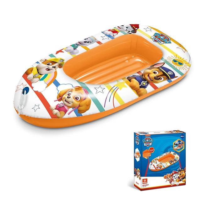 Foto 3 de 7 de Mondo Toys - PAW PATROL Boat INFLATED BASE- Barca hinchable para bebé - Flotante 112 cm Ideal para niño/niña