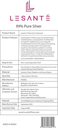 Miniatura 5 de Lesante Y Zone - Nuevo producto innovador de higiene femenina para eliminar el olor vaginal, la picazón y la infección