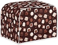 Vista 7 de FKELYI Cubierta para tostadora con estampado de vaca, cubierta para horno tostador de 2 rebanadas, cubierta para hacer pan pequeño, resistente a