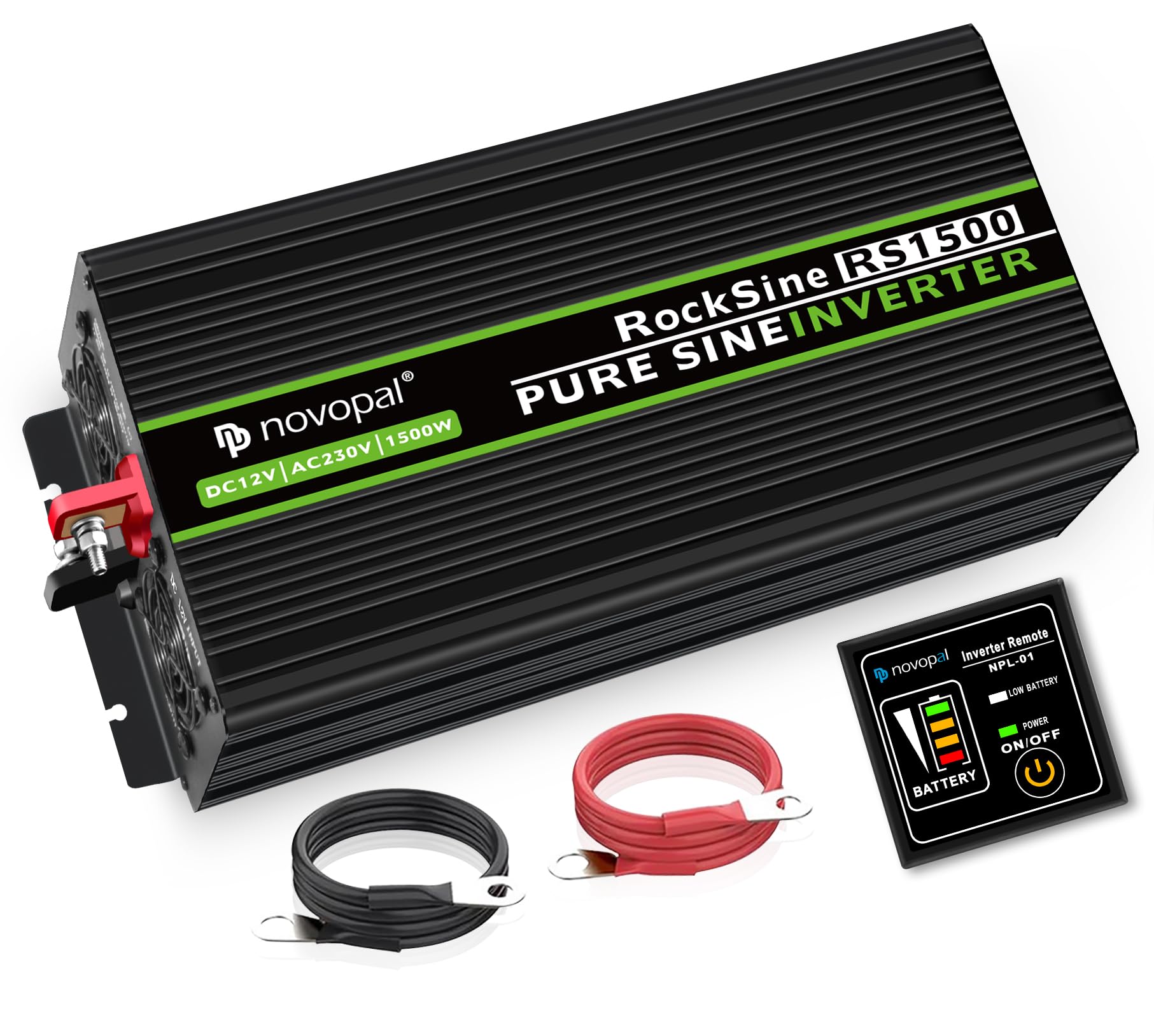 Inverter Onda Sinusoidale Pura Novopal 1500W 3000W - Convertitore DC 12V To AC 230V, Con Telecomando E USB - Foto 12