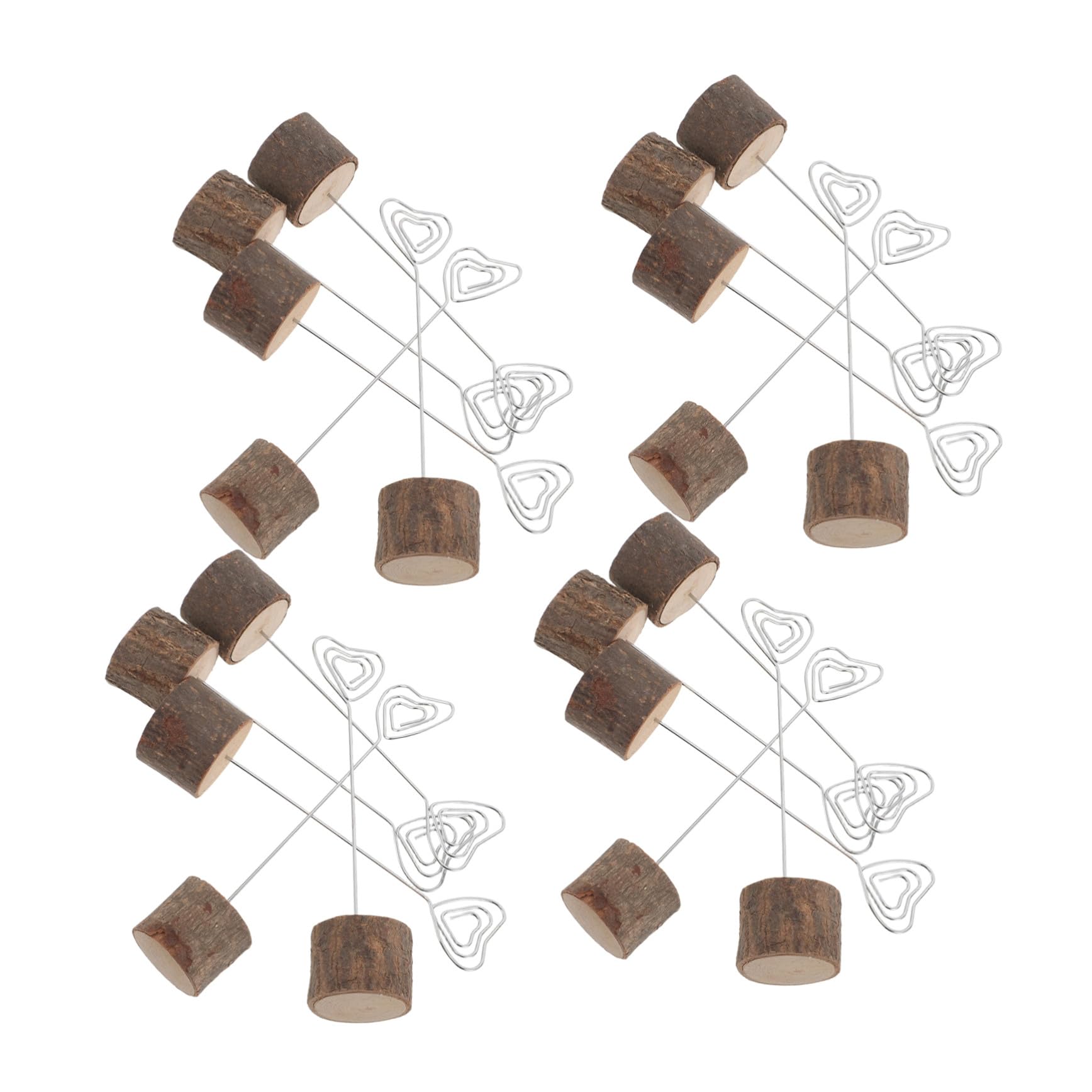 Ciieeo 20pezzi Porta Segnaposto in Legno Rustico Base Per Quadri in Legno Porta Biglietti Da Visita Espositore Per Biglietti Decorazioni Per Feste Di Matrimonio