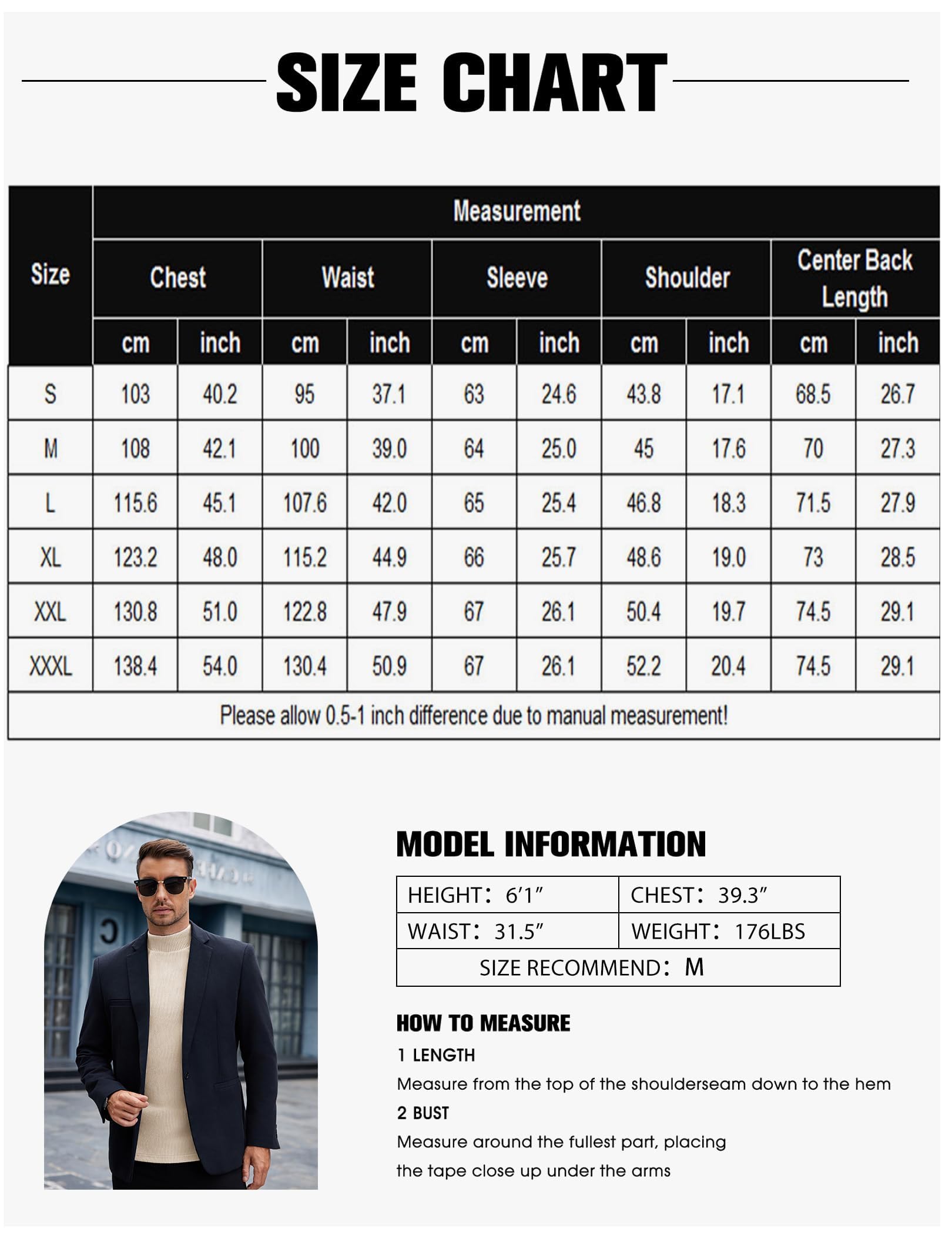 COOFANDY T-Shirt Thermique à Manches Longues pour Homme - Demi-Col Roulé, Haut Décontracté et Basique d'hiver, Tailles S-3XL