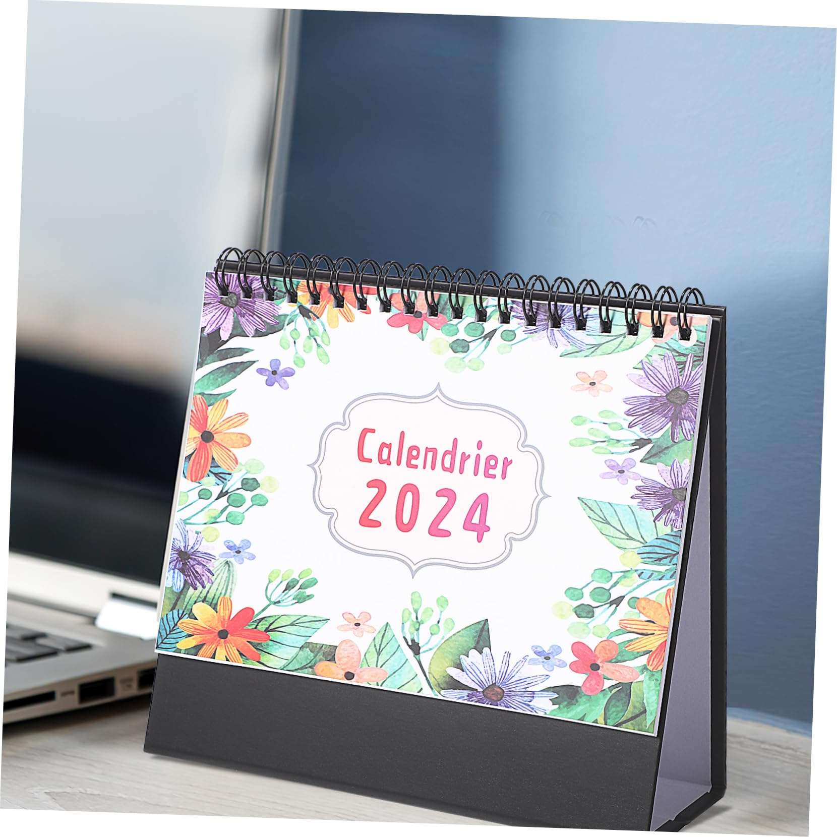 NUOBESTY 4stücke Tischkalender mit Zwei Spiralen Terminkalender für Büro und Zuhause Inklusive Vier Verschiedener Designs als Praktisches Hilfsmittel für Organisation