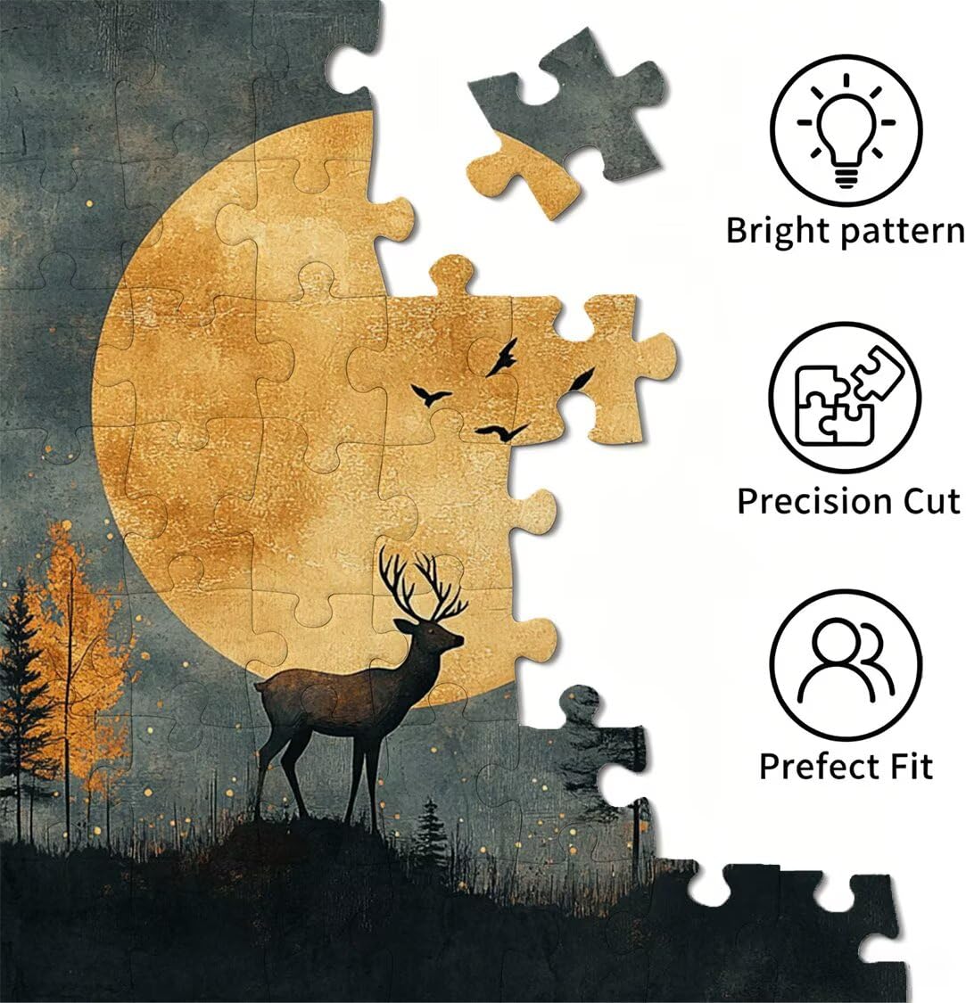 Puzzle dla dorosłych 2000, księżyc zwierzę, 99 x 70 cm, n-844