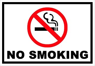 No Smoking Flexible Magnetic Sign 7.5 x 10.75 in.