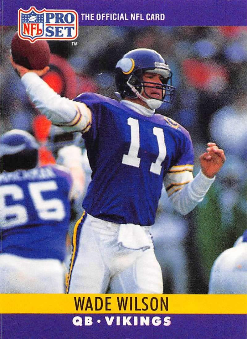Amazon.com: 1990 Pro Set Football #198 Wade Wilson Minnesota