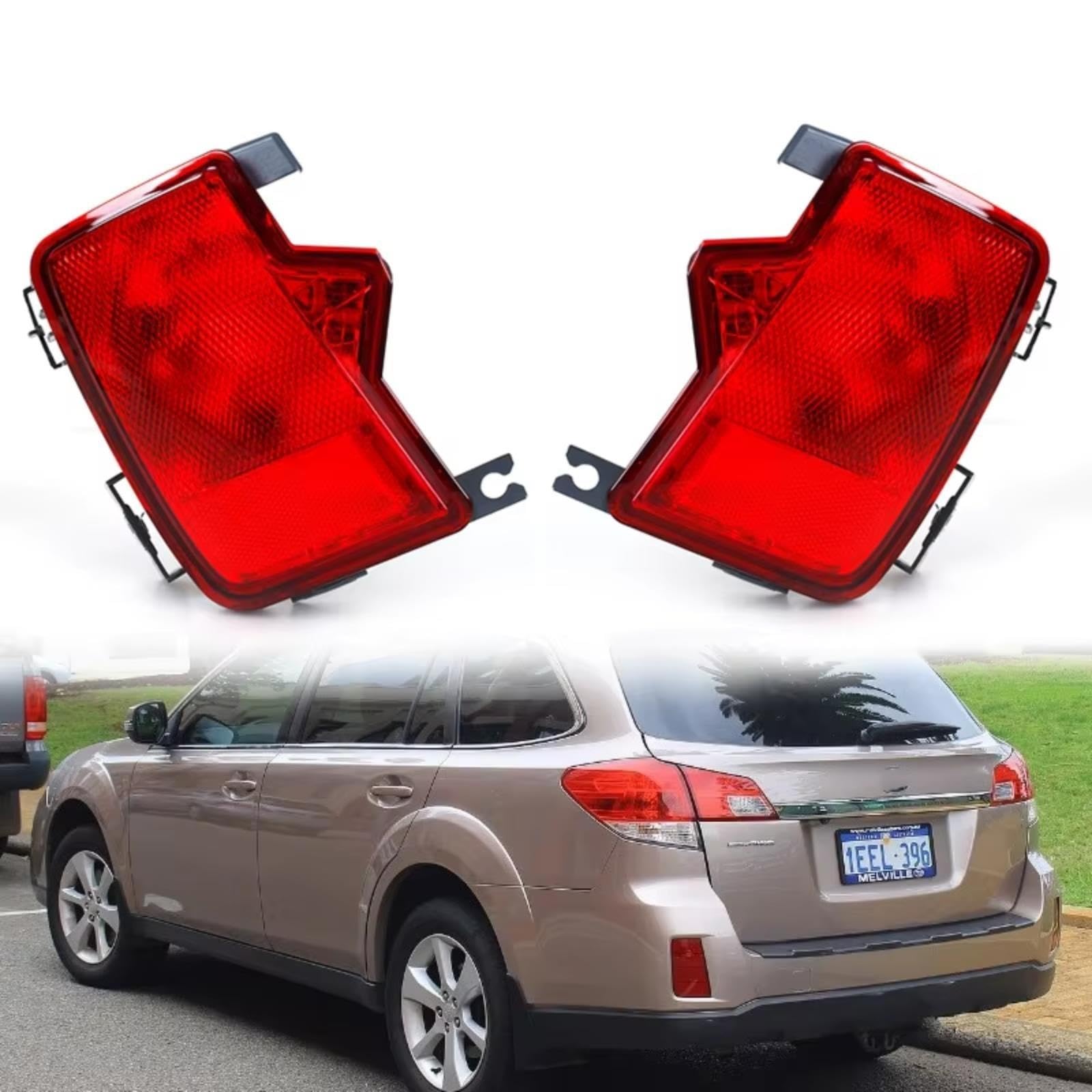 Tiras Reflector Parachoques Para Subaru Para Outback 2009-2014