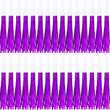 Noise Makers Party Horns, 30 Pack, Purple Metallic Glitter with Fringe, for Birthday, Wedding, New Year