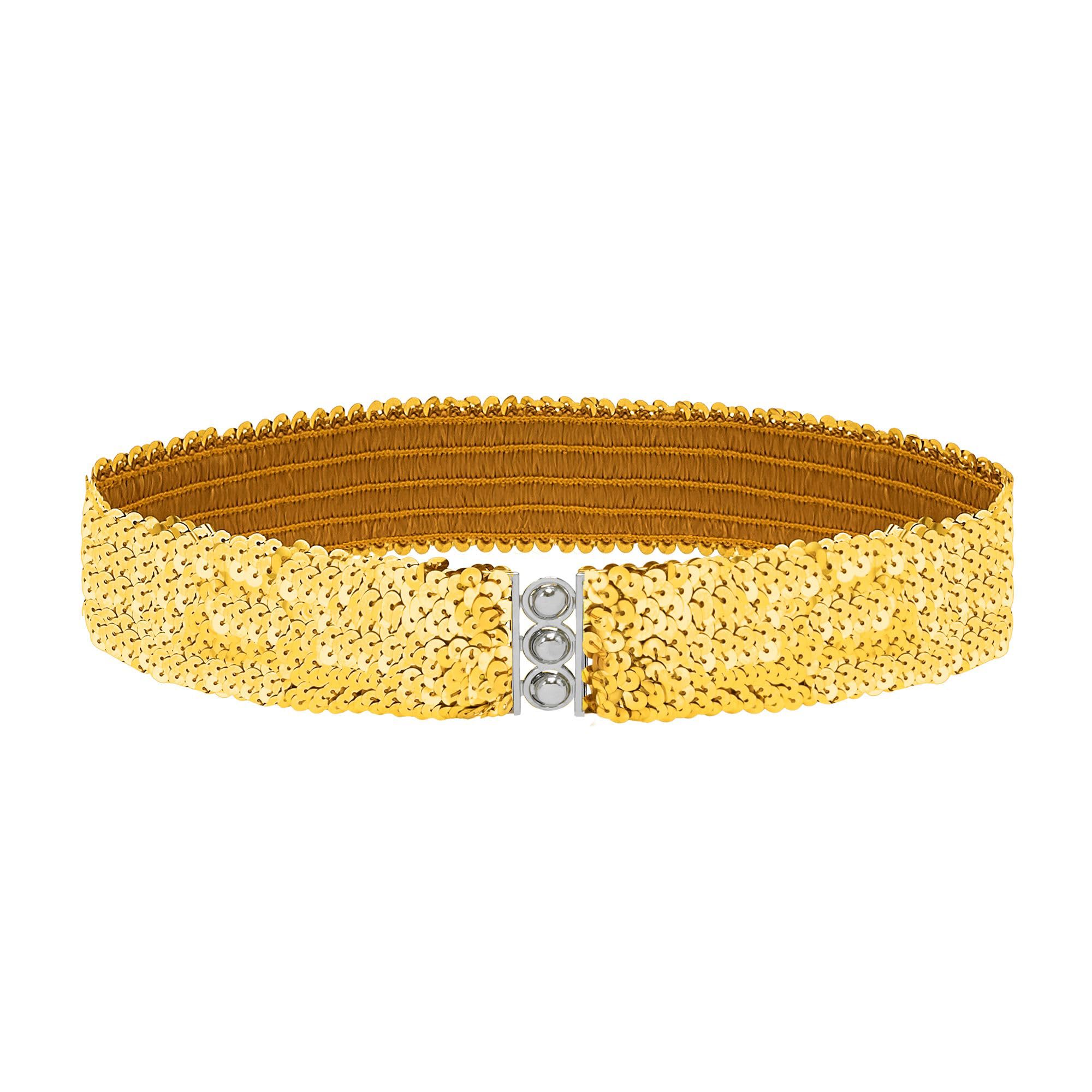 Sequin Belt - Gold Accessory for Fancy Dress