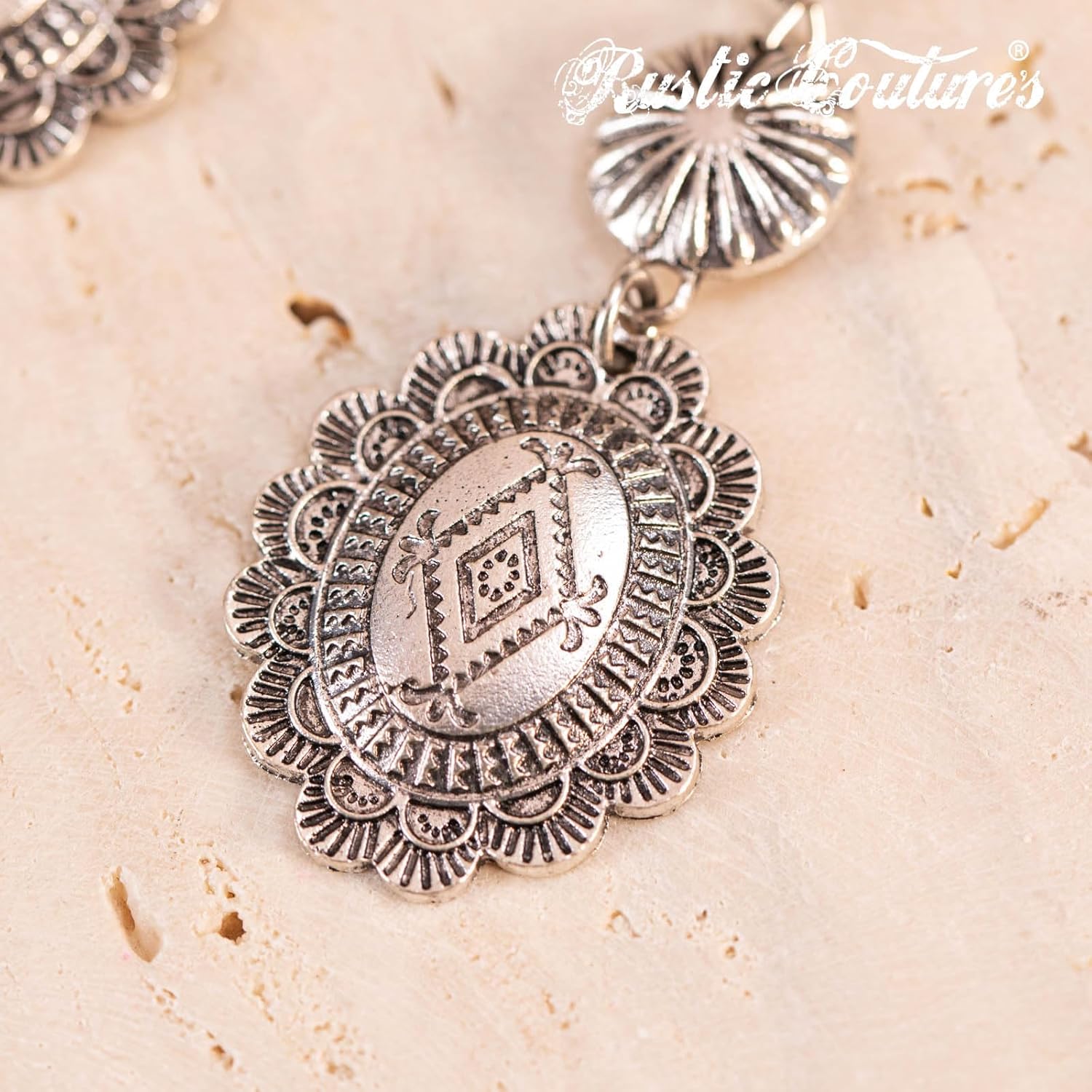 Rustic Couture's Western Earrings for Women Cowgirl Country Concho Dangling Western Statement Jewelry - Image 7