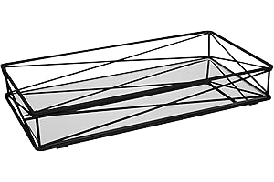 Home Details Matte Black Vanity Tray: A Chic Organizer for Your Daily Necessities