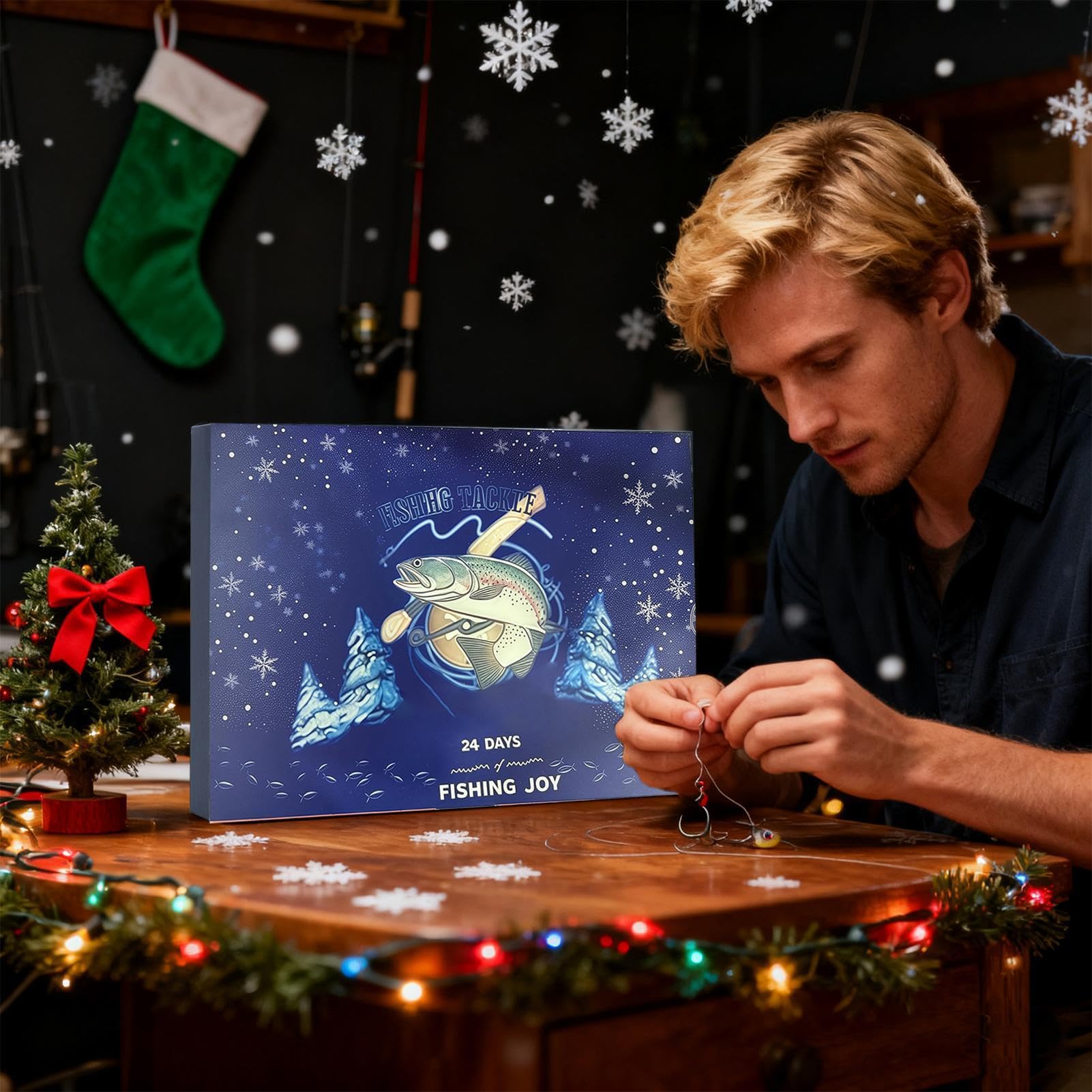 2025 Calendrier De L'Avent De Noël Équipement de Pêche en Eau Douce