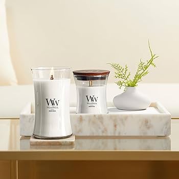 Amazon.com: WoodWick Warm Wool Scented Hourglass Candle Large 21.5