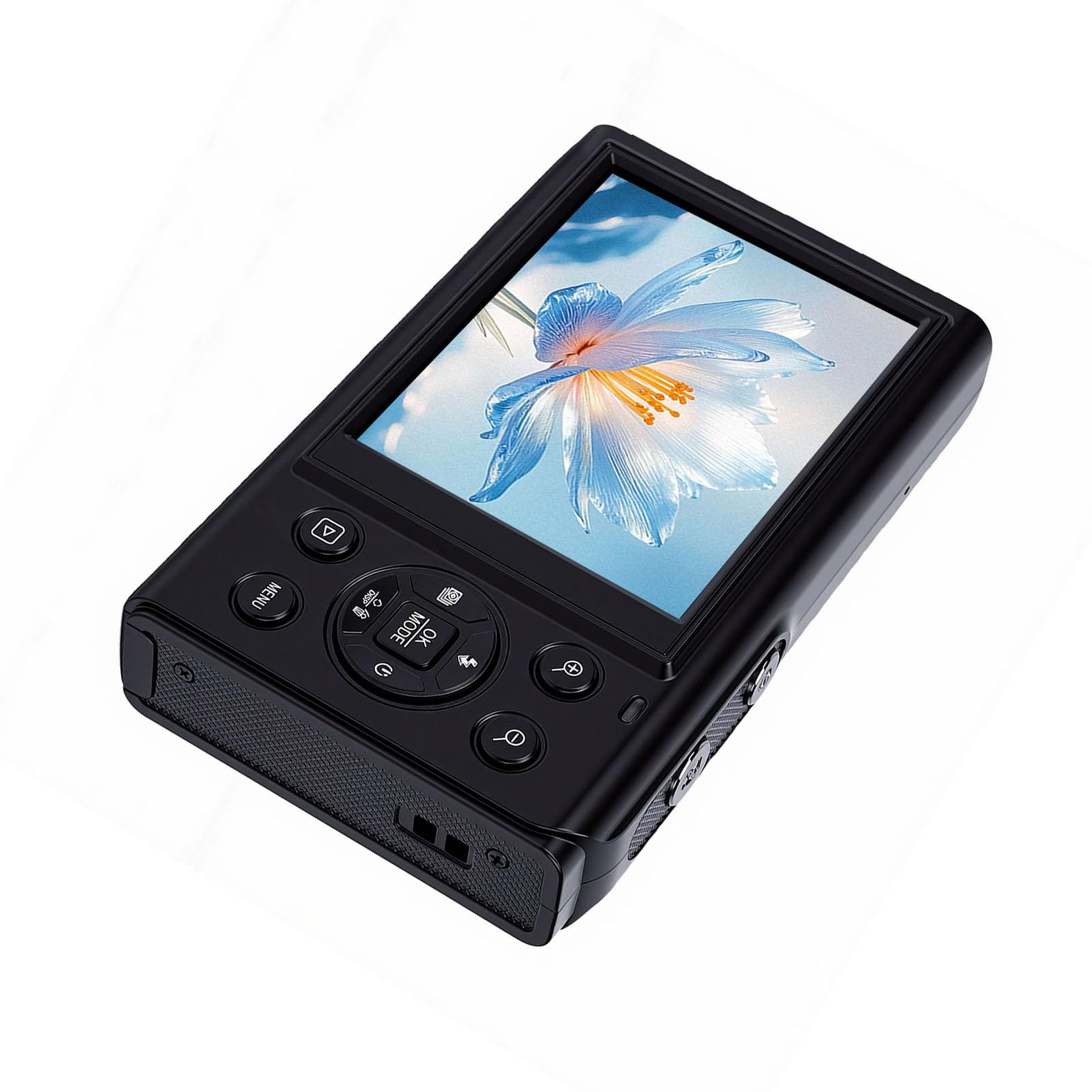 Aparat Cyfrowy 5K 80MP 18-krotny Zoom Podwójny Ekran Kamera CCD z Autofokusem Kamera do Vlogowania z Wi-Fi do Dokumentacji Fotograficznej i Transmisji na żywo (BLACK)