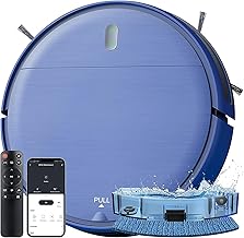 Robot Vacuum and Mop Combo, Robotic Vacuum Cleaner with Schedule, WiFi/App/Alexa, 2 in 1 Mopping Robot Vacuum with 230ML Water Tank, Self-Charging, Slim, Ideal for Hard Floor, Pet Hair, Carpet