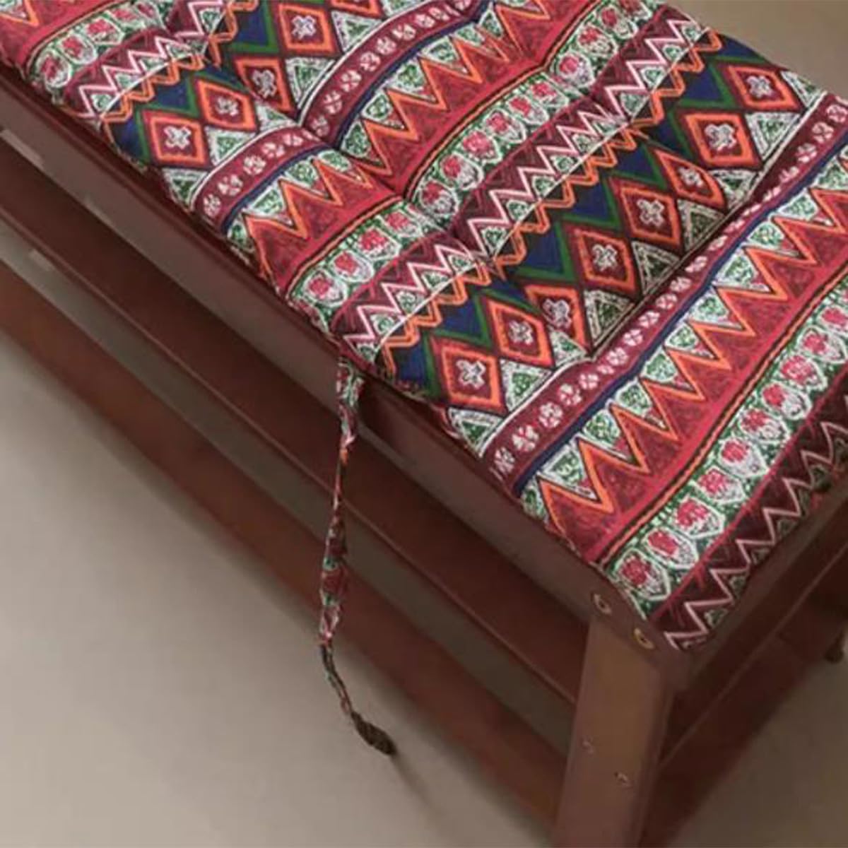 Coussin De Banc Antidérapant - Taille 155 X 48 Cm, épaisseur 6-8 Cm - Pour Jardin, Terrasse, Bureau (couleur Café)