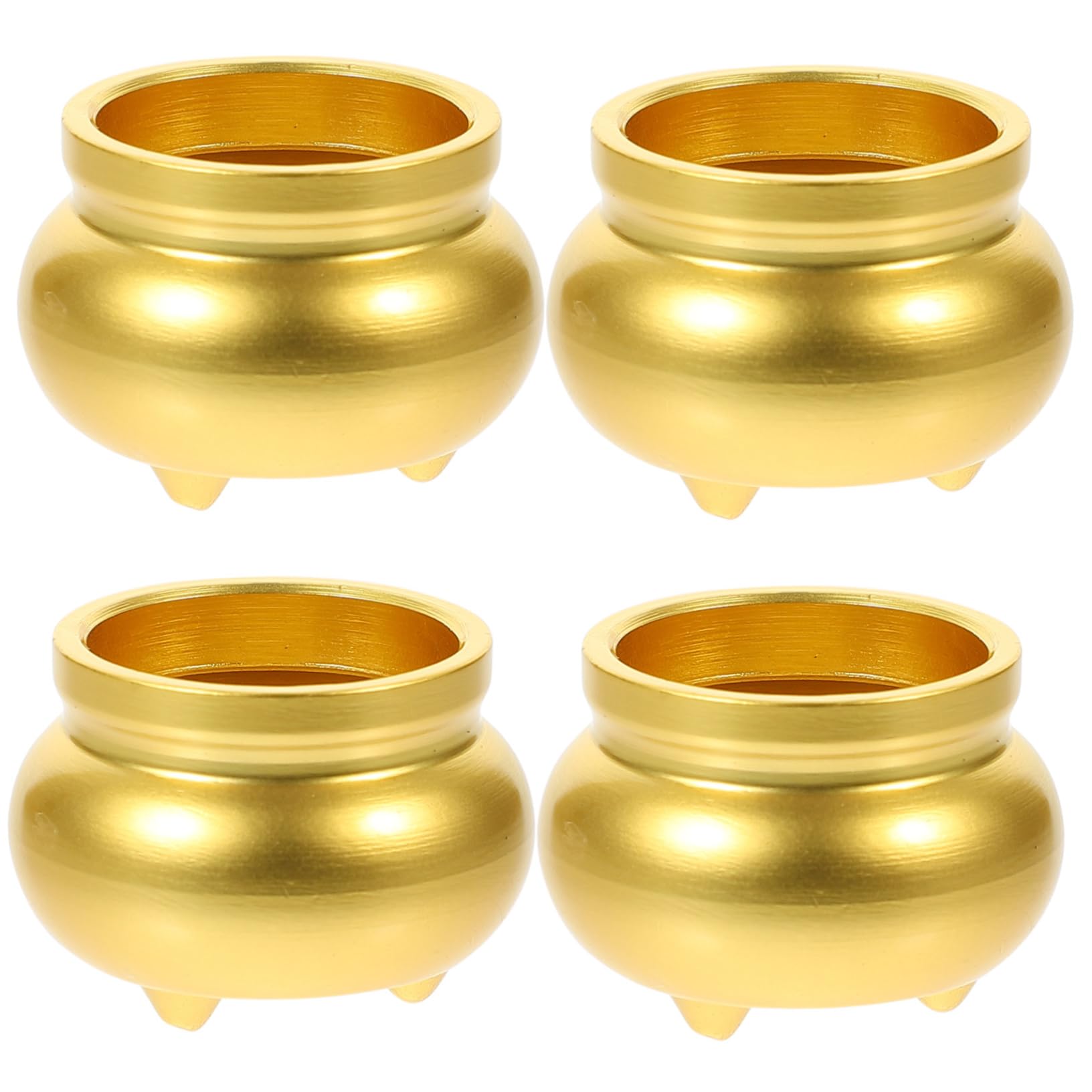 Brass Incense Burner Set – 4pc Copper Wire Holders