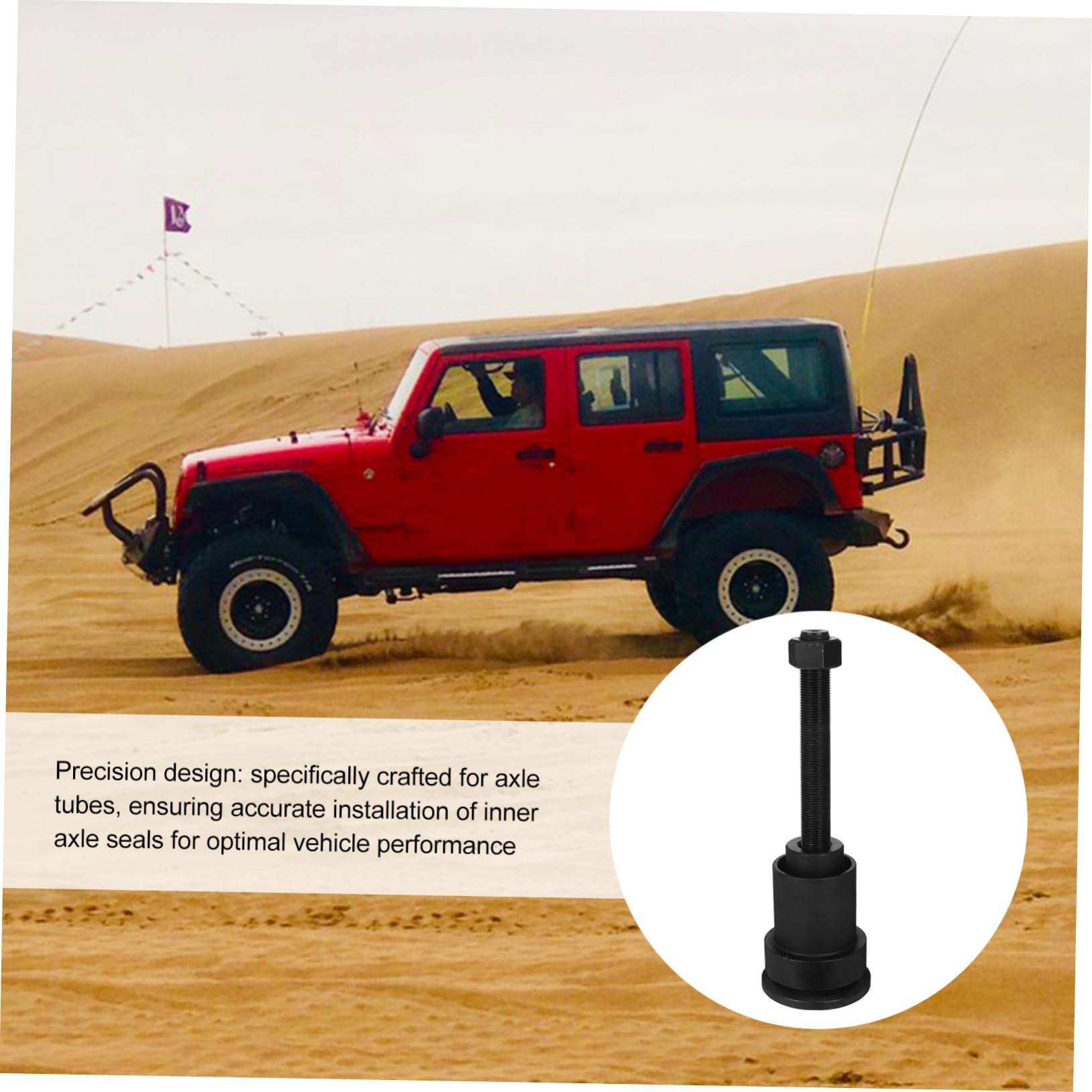 BESTOYARD Utensile per Installazione Guarnizione Differenziale Anteriore Strumento per Ricambi Auto Accessori Differenziali Struttura in Metallo per Meccanici e Utente Fai da Te