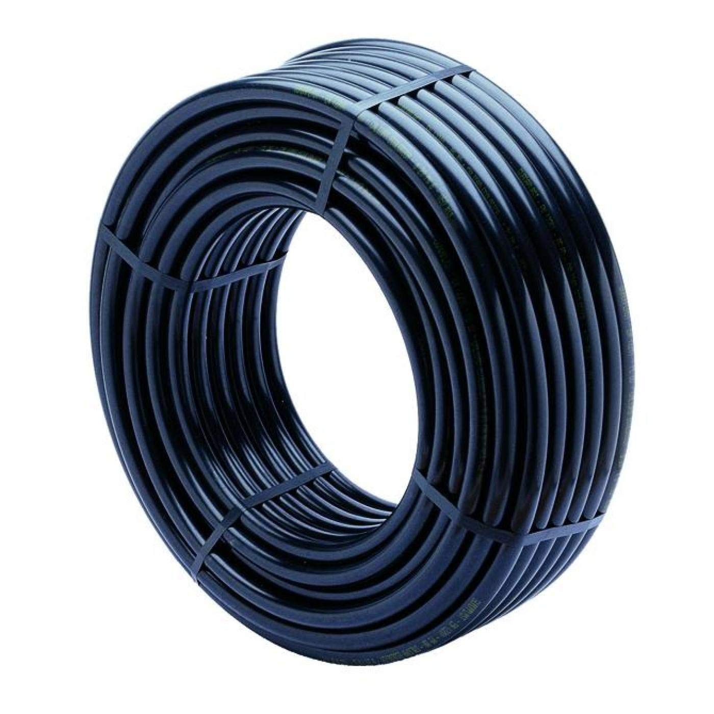Suinga - Tubo a goccia, 16 mm x 100 m, colore nero + 100 gocciolatori autocompensanti 8 l/h rimovibili.