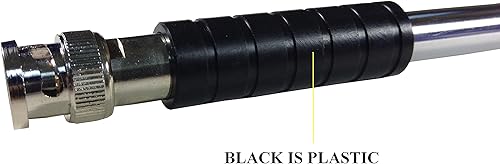 Miniatura 2 de TW-999BNC BNC - Antena de mano macho para escáner (20-1300MHz) con conector macho BNC para escáner de radio y contadores de frecuencia