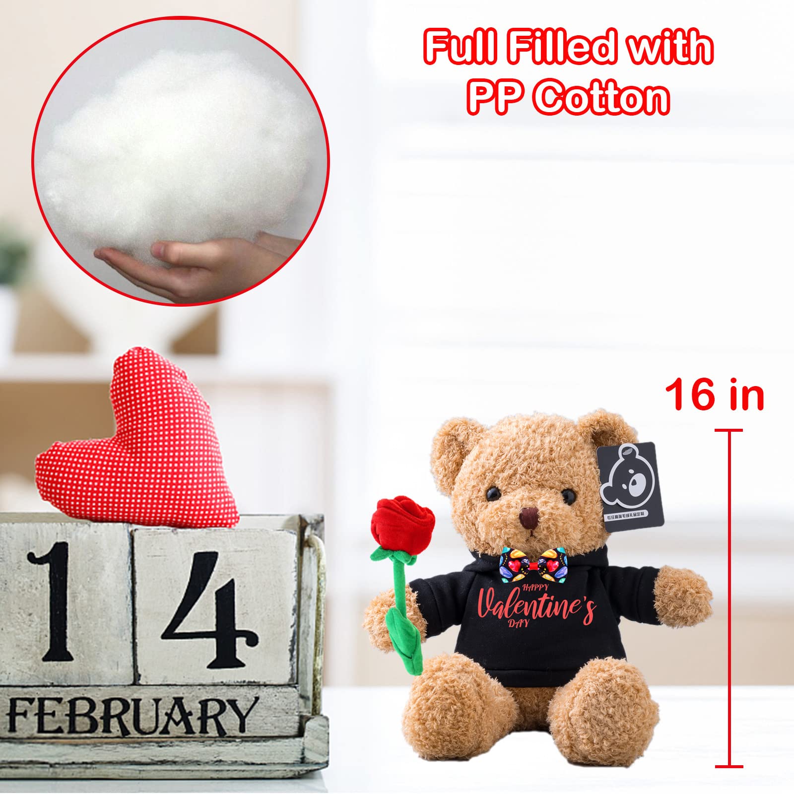 Valentine Teddy Bear with Custom Text - Image 5