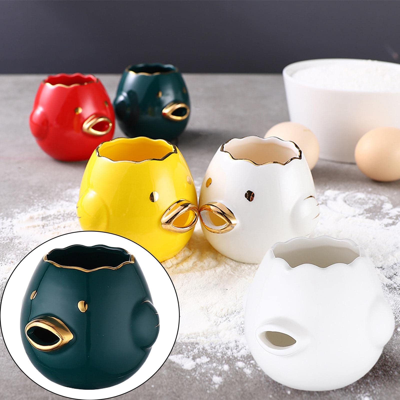 Amazon.com: Llazsybz 6X Adorable Egg Yolk and White Separator for
