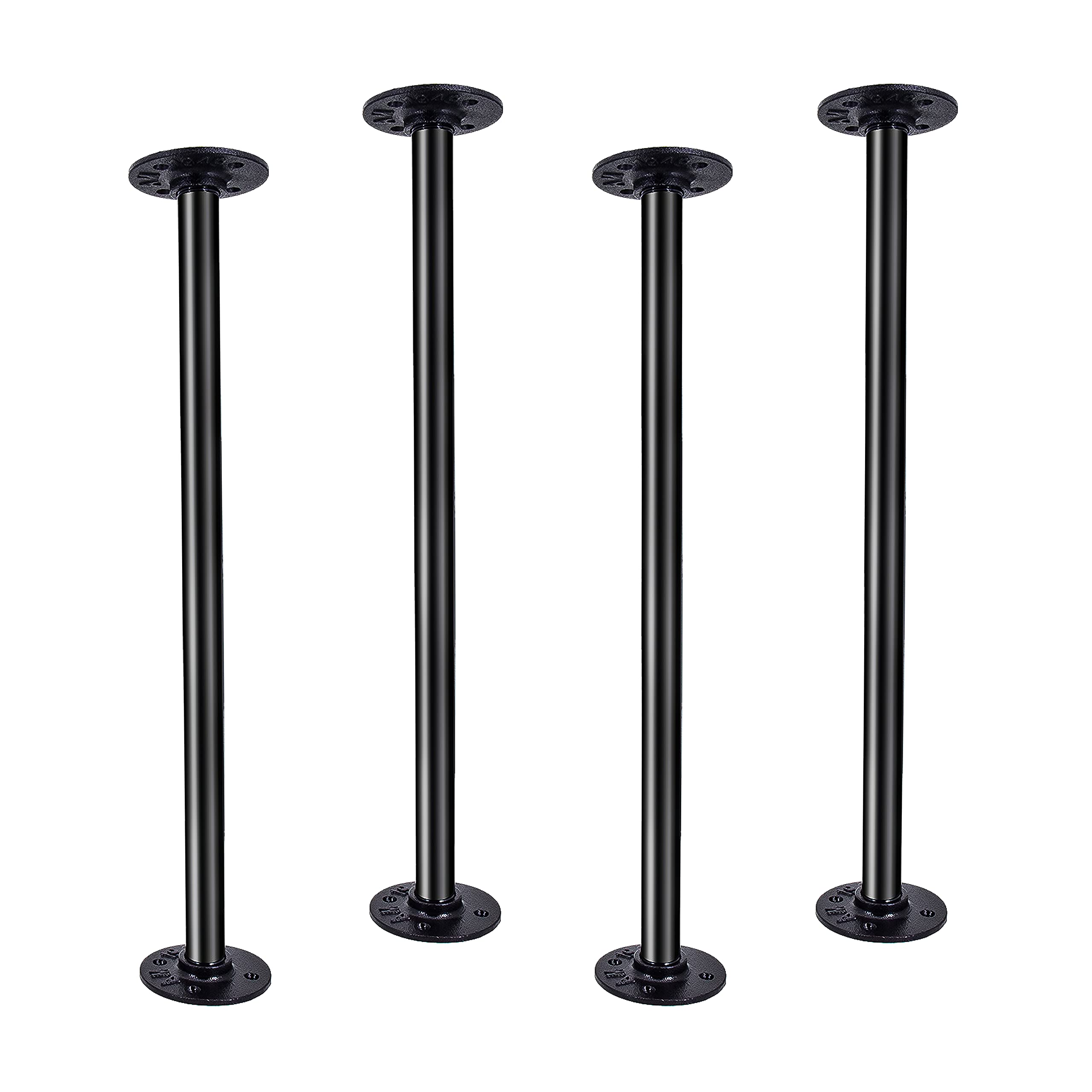 Buy Miles & Brown Industrial Pipe Table Legs 20 Inch Metal Pipes and