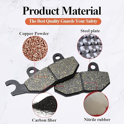 Miniatura 3 de Motorcycle Brake Pads,for YA-MA-HA XT 660R XT660R XT 660 R 2004 2005 2006 2007 2008 2009 2010 2011 2012-2016 Motorcycle Front and Rear Brake Pads