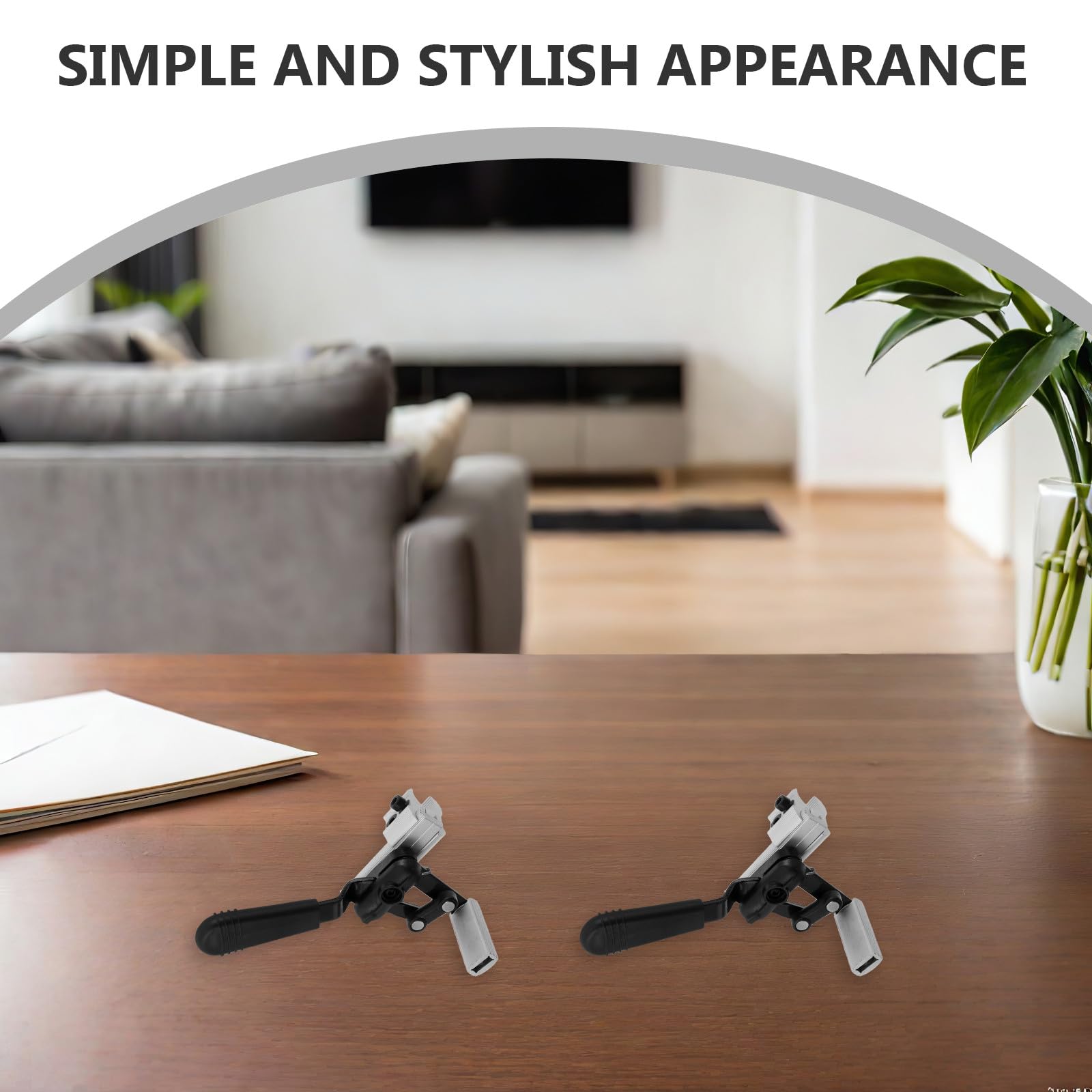 IMIKEYA 2 frenos para silla de ruedas: manijas de freno autoblocantes de aleación de aluminio y plástico para silla de ruedas eléctrica, para tubos de 22 mm - Piezas de repuesto para de transporte