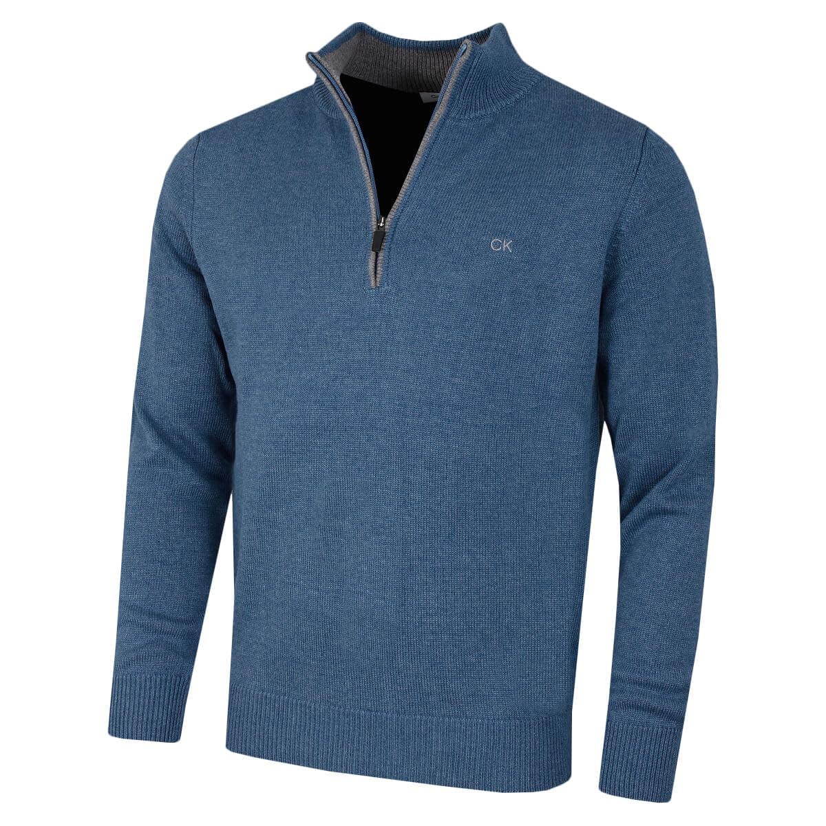 Calvin Klein Men's Denim Golf Cotton Sweater - M