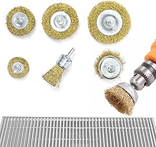 6 Pc Wire Wheel Brush for Grill Cleaning Removes Stubborn Stains,Rust Removal, Corrosion, Polishes Metal Burrs, and Scrubs Surfaces Perfect for BBQ Ovens and Grills Compatible with electric hand drill