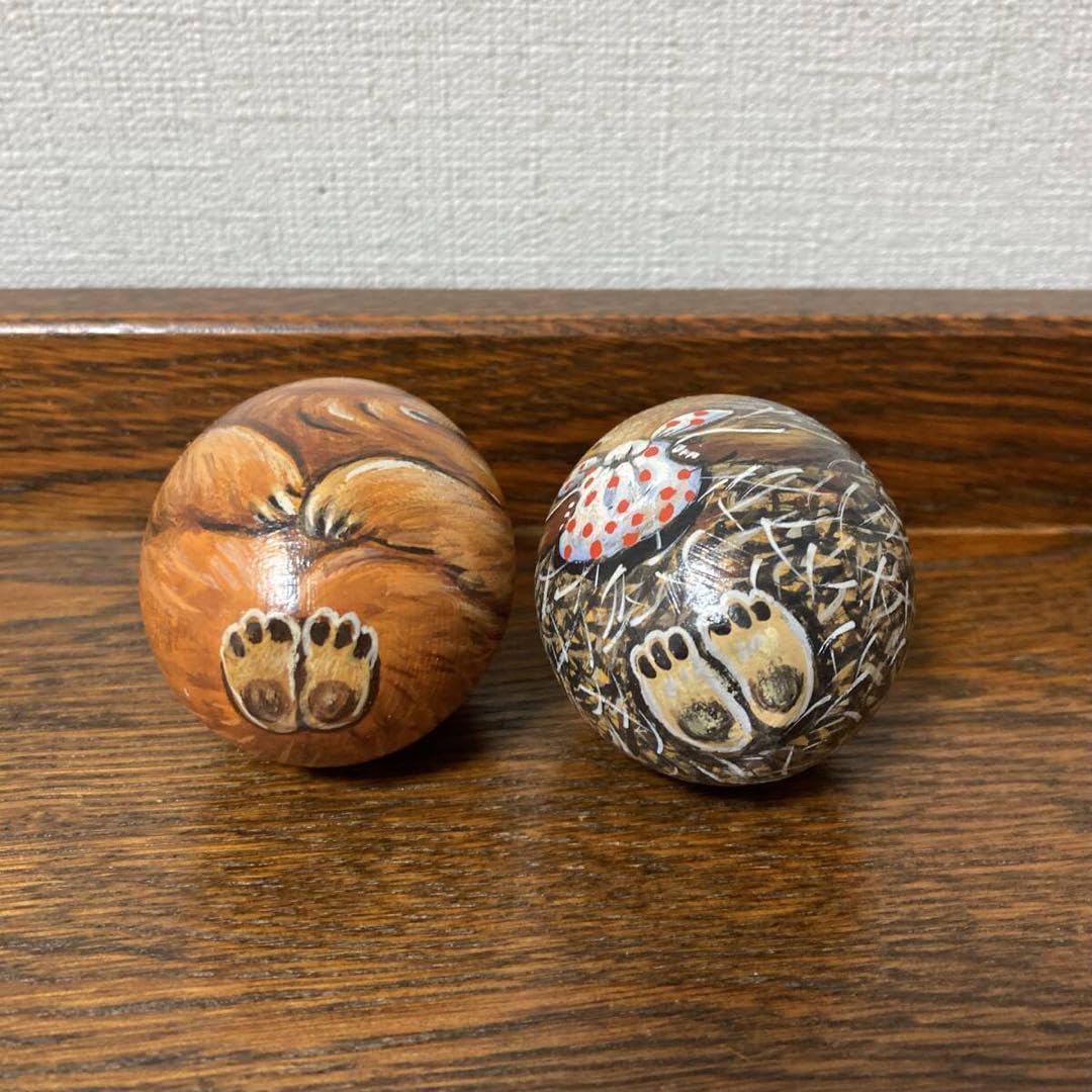 ロシア雑貨☆『霧の中のハリネズミ』エッグオーナメント(2個セット)マトリョーシカ ロシア雑貨 霧の中のハリネズミ エッグオーナメント 2個セット