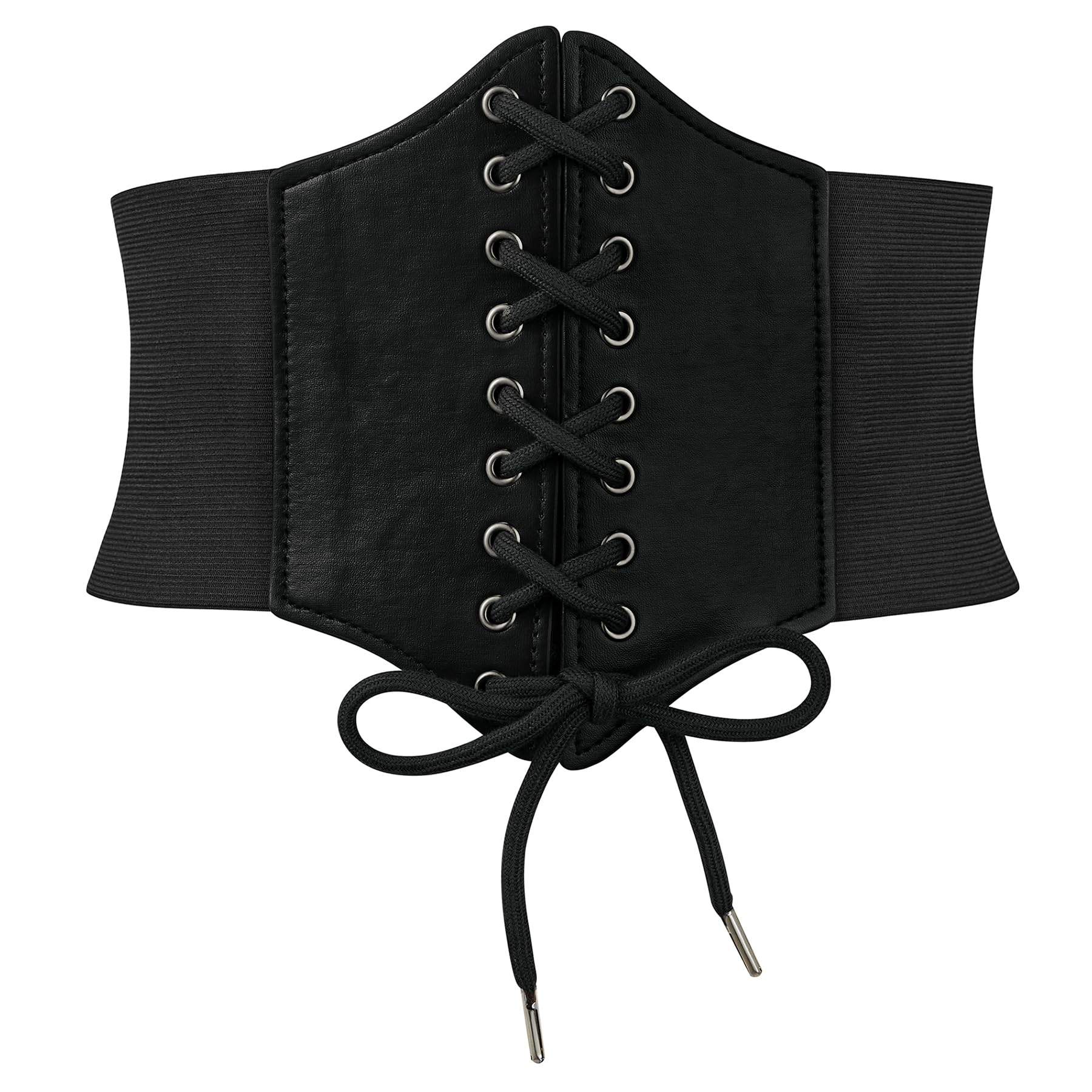 Zando Lace up Pirate Corset Belt for Women - Elastic Waist Belt Vintage Renaissance Accessories for Daily Halloween
