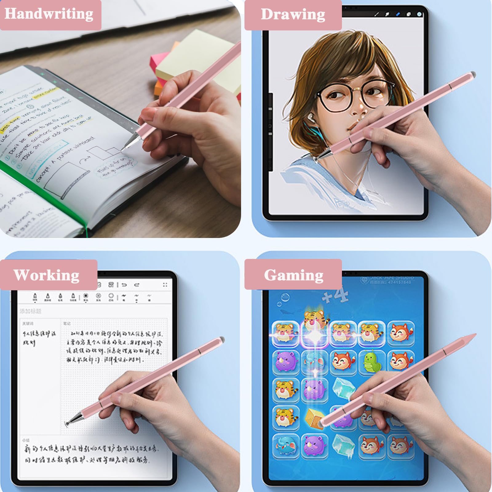 Stylet Pour écran Tactile Jumper 3-in-1 Stylus Pen For Touchscreens - Works With IPad, Android Tablets & Laptops Ipad Pen