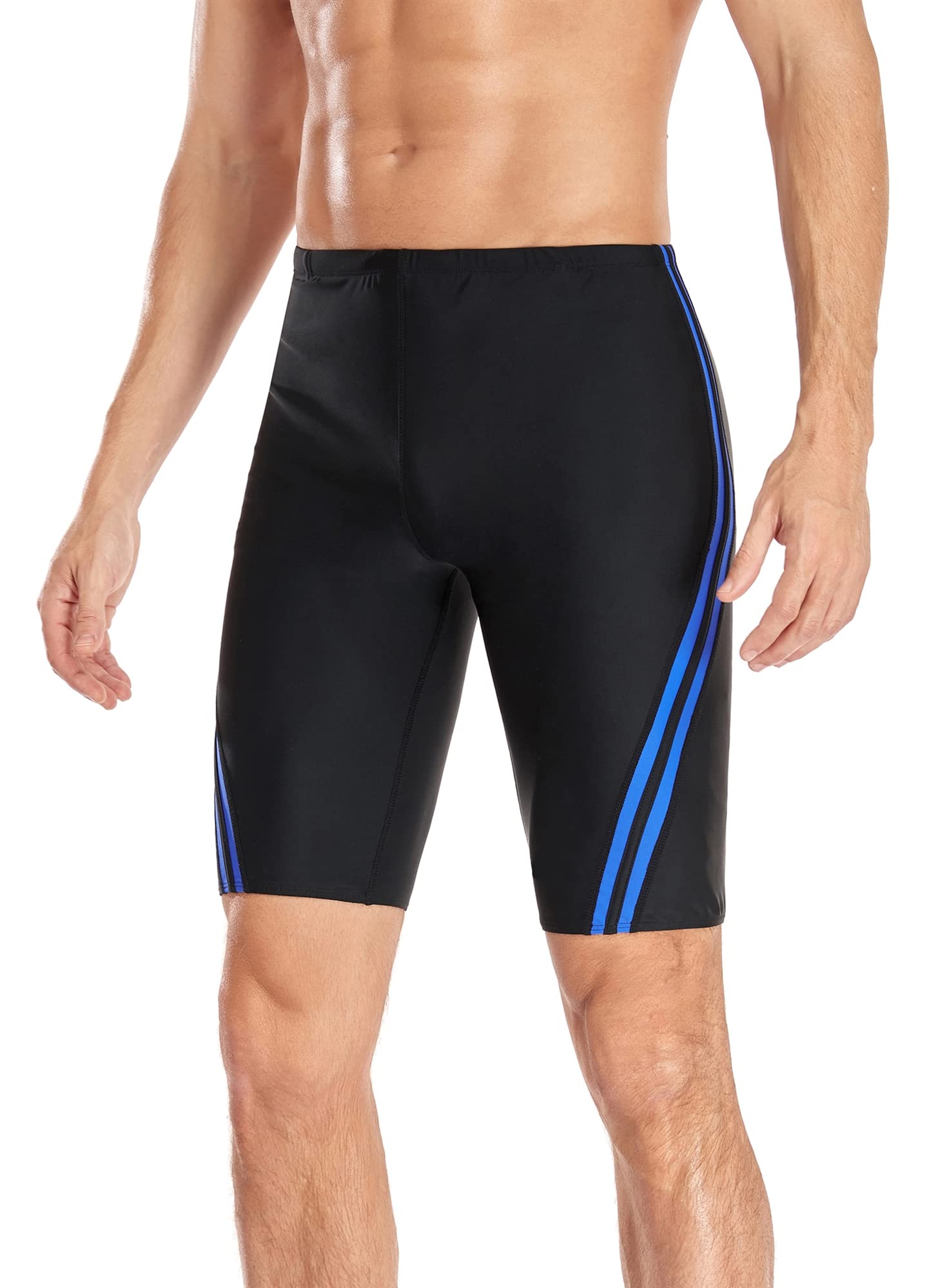 Adoretex Men's Splice Swim Jammer(mj004) - Black/blue - 36 2