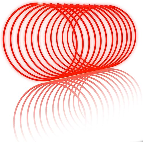 Glow Fever Glow Sticks - Collares brillantes a granel de 100 unidades de 22 pulgadas con conectores, palos de luz de neón para fiestas, festivales,