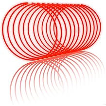 Glow Fever Glow Sticks Bulk 100ct 22 Glow Necklaces with Connectors, Neon Light Sticks for Party Festivals Raves Concert Birthday Wedding, Red