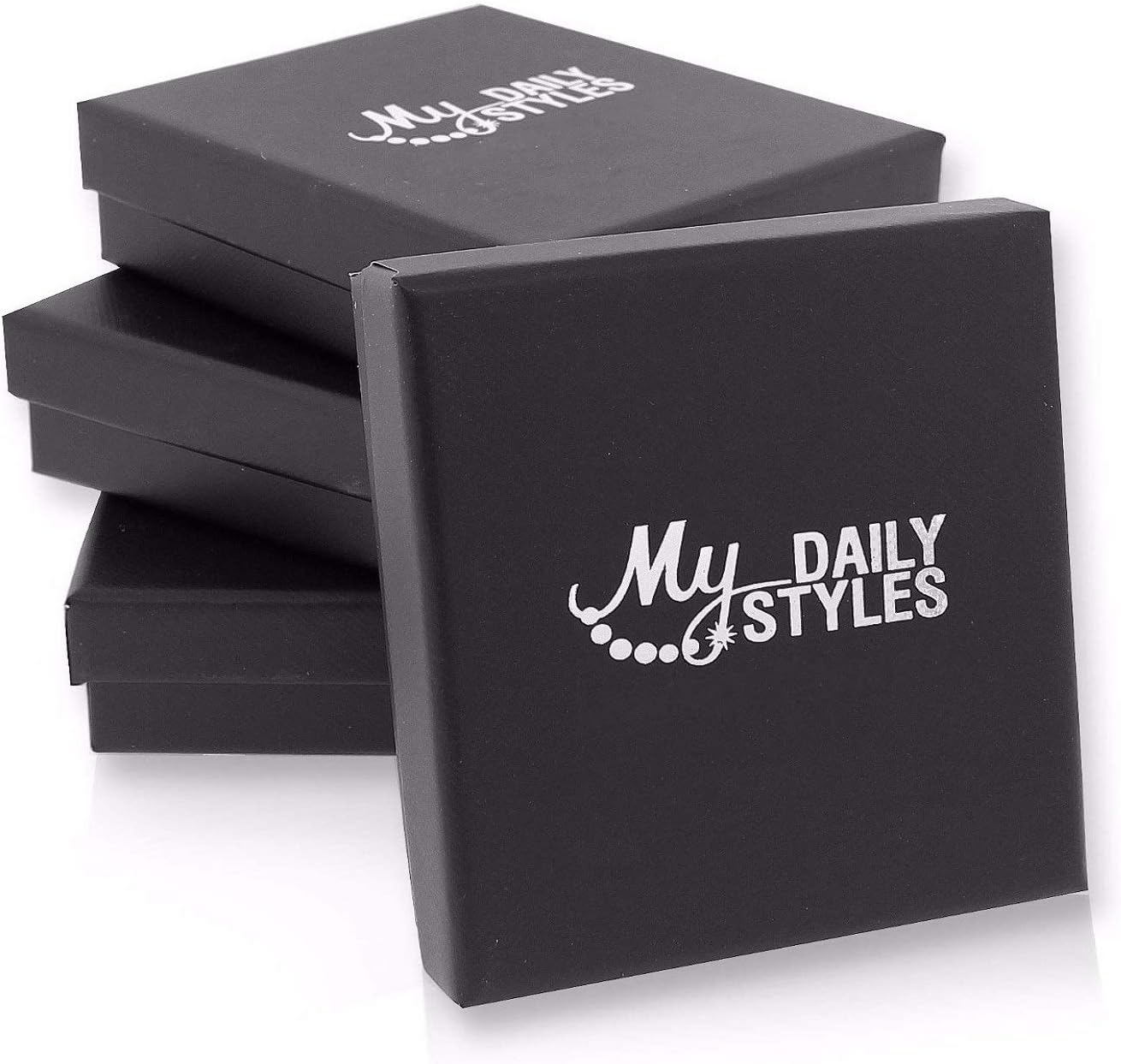 My Daily Styles Stainless Steel Silver-Tone Mens Classic Link Chain Necklace and Bracelet Set