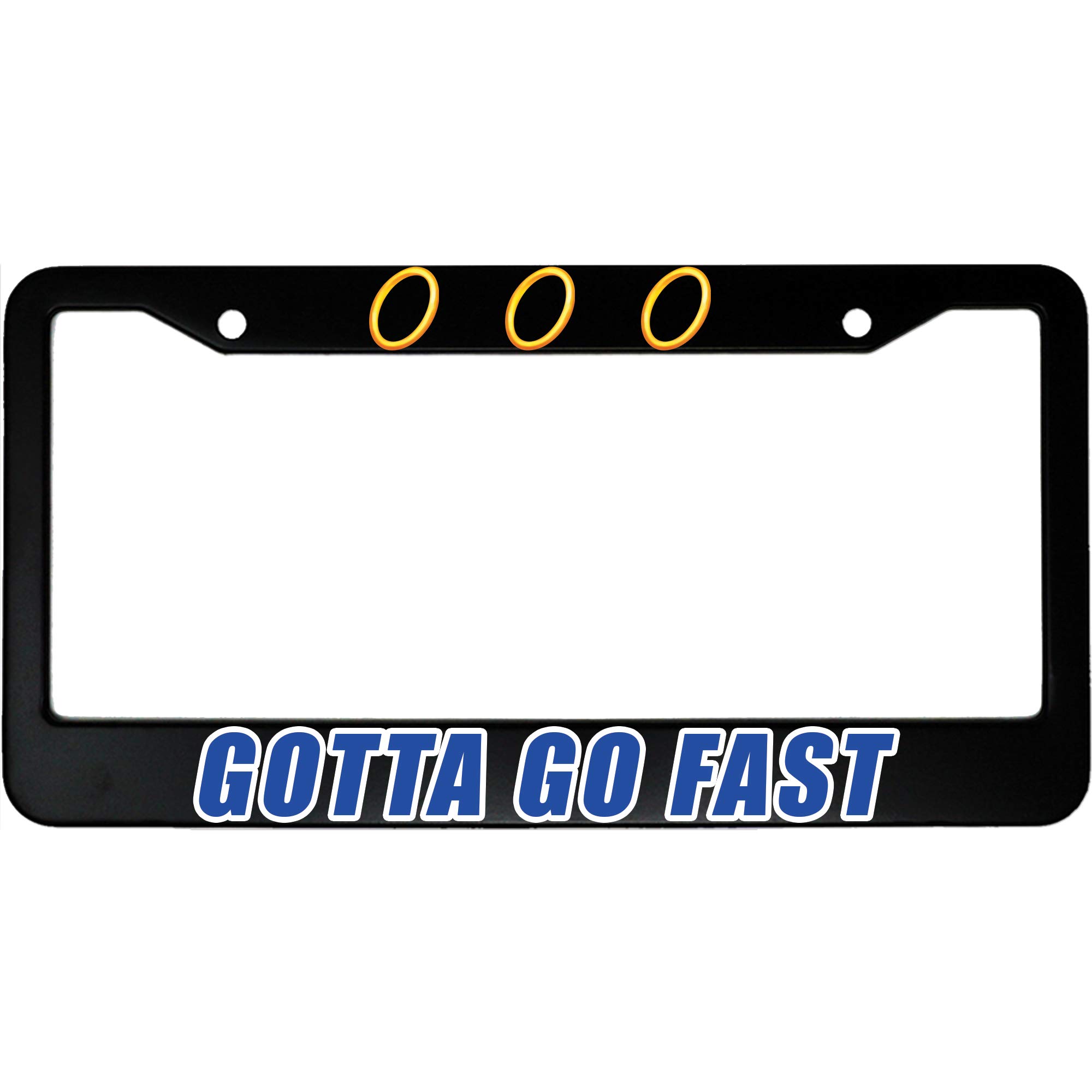 MCMPGotta Go Fast Aluminum Car License Plate Frame